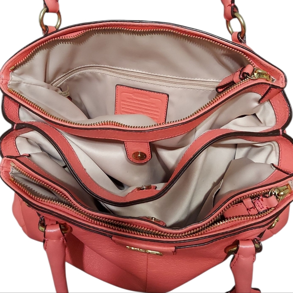 Coach Madison Kara Leather Carryall Four Compartments Great Condition Vintage - Picture 9 of 10